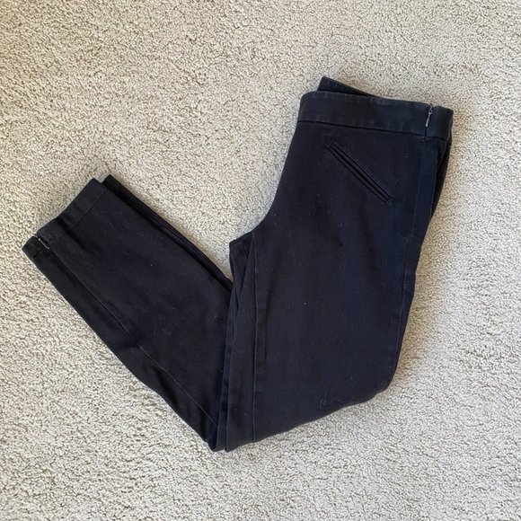 Gap Super Skinny Cropped Black Khakis - Picture 1 of 9